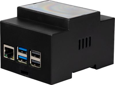 Joy-IT Raspberry Pi 5 DIN Rail Housing black Joy-IT Raspberry Pi 5 DIN Rail Housing black