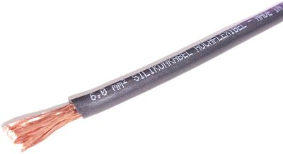 SILICONE WIRE 6mm2 BLACK