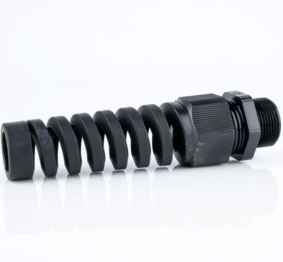 Jacob MG25 SPIRAL CABLE GLAND 15mm BLACK 25pcs