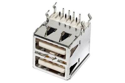 USB A SOCKET DUAL ANGLED PCB USB A SOCKET DUAL ANGLED PCB