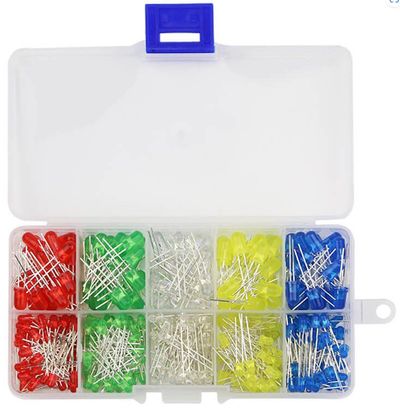 LED ASSORTMENT KIT 3/5mm, 5 colors, 125pcs LED ASSORTMENT KIT 3/5mm, 5 colors, 125pcs
