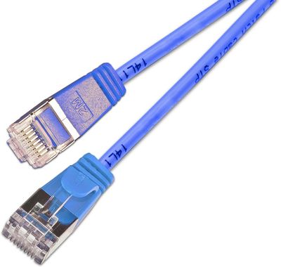 CAT6 LIGHTPATCH U/FTP 0,25m blue