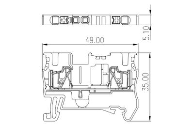 Dinkle DP2.5N, SLFTB C2, 800V 24A, pushin, 0.14-4mm2, BG Dinkle DP2.5N, SLFTB C2, 800V 24A, pushin, 0.14-4mm2, BG