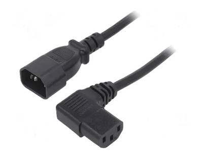 UPS power cord 1m C13 angled-C14