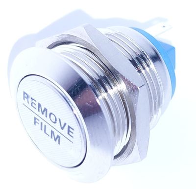 VANDAL PROOF PUSH-BUTTON SWITCH 2A 36V ON/(OFF)