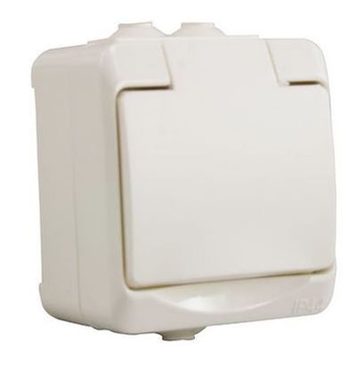 1-WAY OUTLET SOCKET, OUTDOOR USE IP44