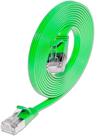 CAT6 FLAT NETWORK CABLE U/FTP 1,5m green CAT6 FLAT NETWORK CABLE U/FTP 1,5m green