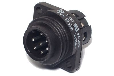 BINDER 693 7-PIN PANEL MALE BINDER 693 7-PIN PANEL MALE