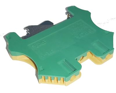 Deca DIN-RAIL 4-CONDUCTOR BLOCK 2x 4mm2 (PE)