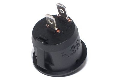 ROCKER SWITCH ROUND 1-POLE ON/OFF 10A 250VAC black ROCKER SWITCH ROUND 1-POLE ON/OFF 10A 250VAC black