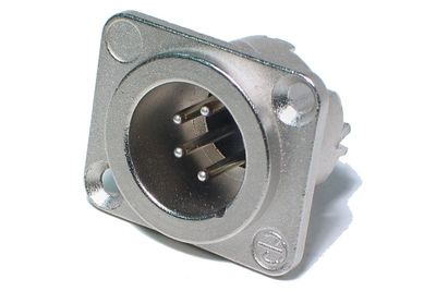 Neutrik XLR-MALE 4-PIN PANEL MOUNT SOCKET Neutrik XLR-MALE 4-PIN PANEL MOUNT SOCKET