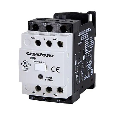 SSR CONTACTOR 3 PHASE DIN RAIL MOUNT 600VAC 18A