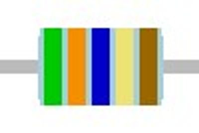 METAL FILM RESISTOR 0,6W: 53,6ohm