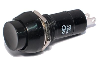 Normally-open pushbutton switch 1A 250V black Normally-open pushbutton switch 1A 250V black