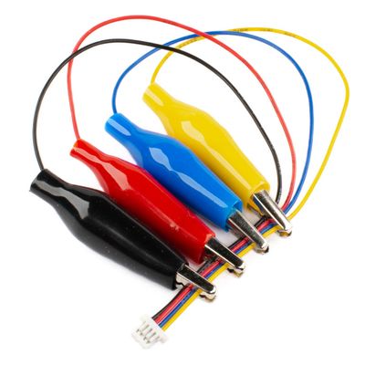 Pimoroni JST-SH to 4x crocodile clip cable 150mm