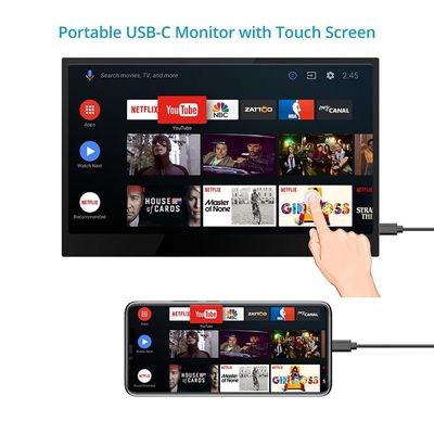 CrowVi 15,6" USB-C,mHDMI FullHD IPS +TOUCH DISPLAY