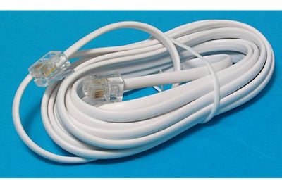 MODULAR PHONE LINE CORD RJ11 3m white MODULAR PHONE LINE CORD RJ11 3m white