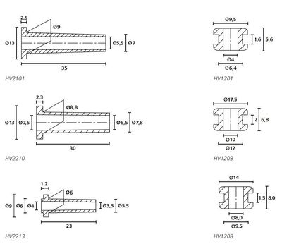 GROMMET ASSORTMENT 85 pcs GROMMET ASSORTMENT 85 pcs