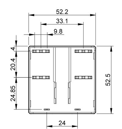 HIGH POWER RELAY 2NO 100A 24V DC