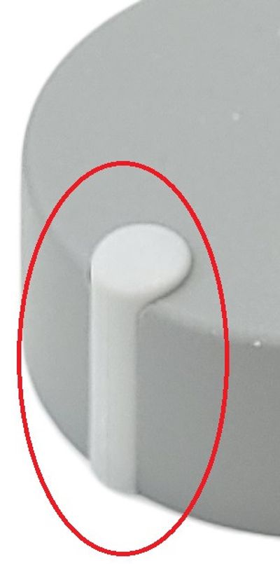 Pointer for A1040648-knob