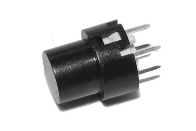 ROUND MOMENTARY TACTILE SWITCH N.O. SPST BLACK