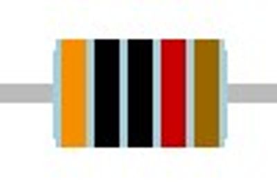 METAL FILM RESISTOR 0,6W: 30kohm