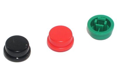 ROUND TACTILE SWITCH CAP RED