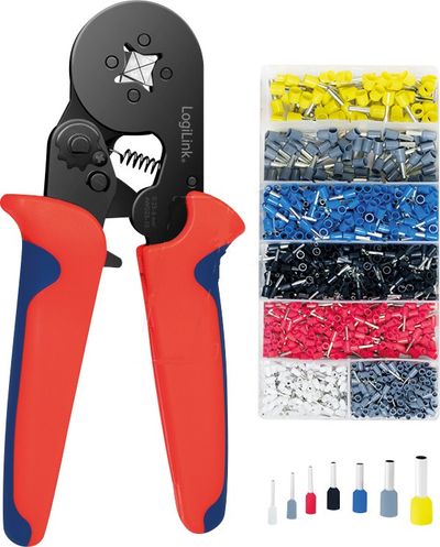 WIRE END FERRULE SET 0,2-4mm2 WITH CRIMPING TOOL