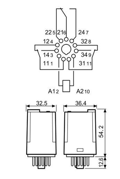 POWER RELAY TPDT 10A 60VDC POWER RELAY TPDT 10A 60VDC