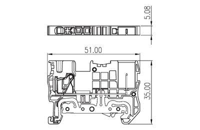 Dinkle DPES2.5-PE, GTB C1, 800V, pushin/plug, 0.14-4mm2, GY