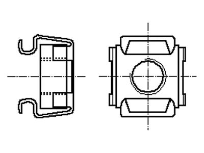 Chassis nut M6