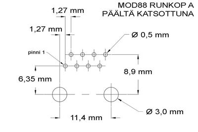 RJ45 (8P8C) SOCKET PCB