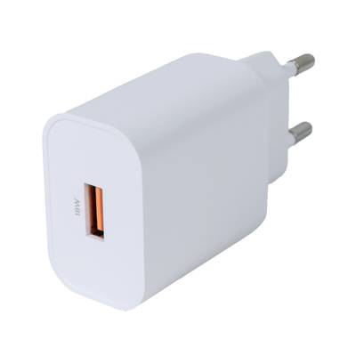 DELTACO USB-AC182 USB-A wall charger 18 W, white