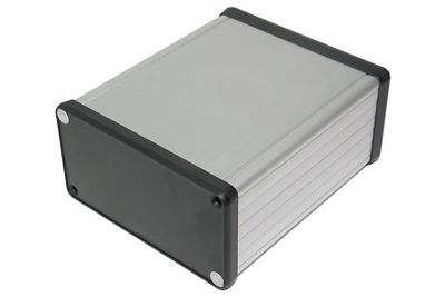 CLEAR ANODIZED ALUMINUM ENCLOSURE 53x103x120mm