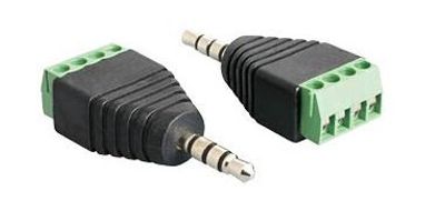 3,5mm 4-POLE PLUG WITH TERMINAL BLOCK