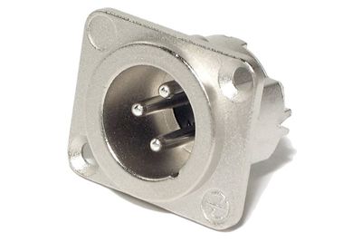 Neutrik XLR-MALE 3-PIN PANEL MOUNT SOCKET Neutrik XLR-MALE 3-PIN PANEL MOUNT SOCKET