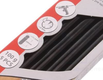 HOT GLUE STICK 11mm BLACK 5pcs
