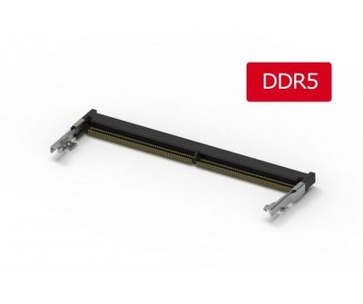 DDR5 SODIMM Socket, Horizontal 4.0H, STD, G/F DDR5 SODIMM Socket, Horizontal 4.0H, STD, G/F