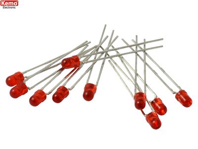 LED Ø3mm red, approx. 10 pieces