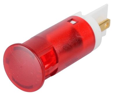 10mm 230VAC LED INDICATOR RED 2.8X0.8mm