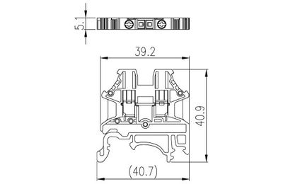 Dinkle DK2.5N, SLFTB C2, 1kV 24A, screw, 0.34-2.5mm2, BG Dinkle DK2.5N, SLFTB C2, 1kV 24A, screw, 0.34-2.5mm2, BG