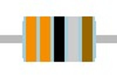 METAL FILM RESISTOR 0,6W: 3,3ohm