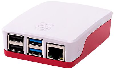Raspberry Pi 4 PLASTIC ENCLOSURE REDWHITE