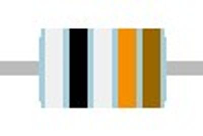 METAL FILM RESISTOR 0,6W: 909kohm