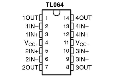 INTEGRATED CIRCUIT OPAMPQ TL064 SO14