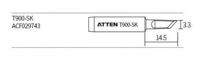 ATTEN T900-SK SOLDERING TIP 4x2mm