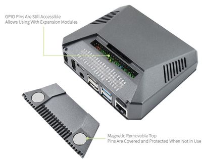 Argon ONE V2 Raspberry Pi 4 Aluminum Case