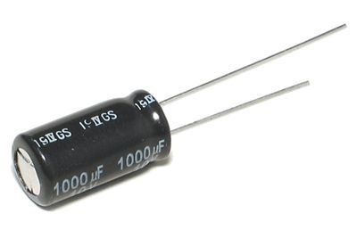 LOW ESR ELECTROLYTIC CAPACITOR 1000UF 10V 8x16mm