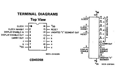 CMOS-LOGIC IC 7SEG 4026 DIP16 CMOS-LOGIC IC 7SEG 4026 DIP16