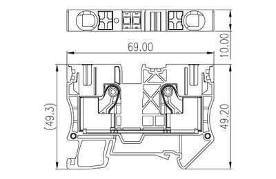 Dinkle DP10, SLFTB C2, 1kV 57A, pushin, 0.5-16mm2, BG